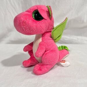 Darla TY Beanie Baby 2015‎ Pink Dinosaur Plush Toy